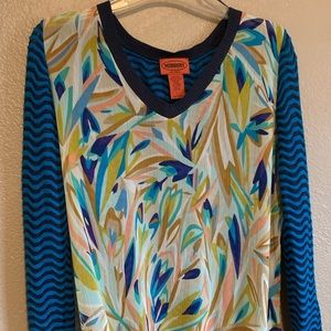 Classic Missoni sheer front top
